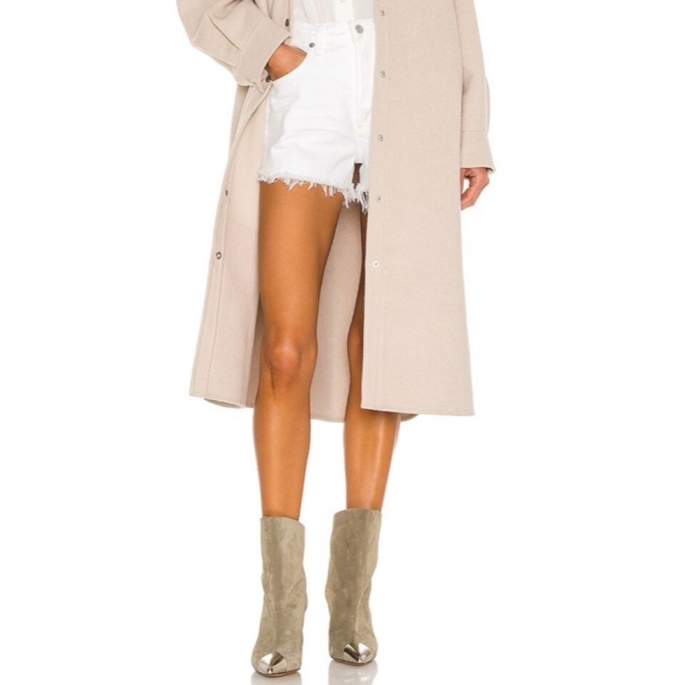 Citizens of Humanity Annabelle Shorts 100% Cotton Button Fly Frayed Hem